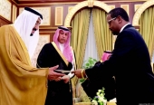 السفير أمين يقدم أوراق اعتماده إلى الملك سلمان