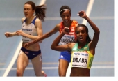 العداءة الإثيوبية غنزبي دبابا تحصل على ميدالية الذهب