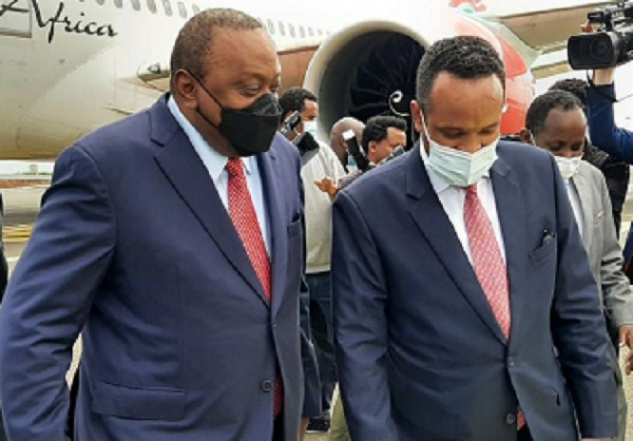 الرئيس الكيني يصل أديس أبابا