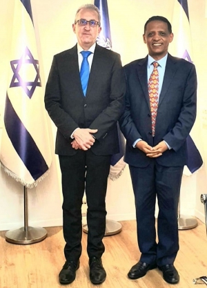 المستشار الإسرائيلي يعرب عن التزام بلاده في دعم جهود الحكومة الإثيوبية للسلام
