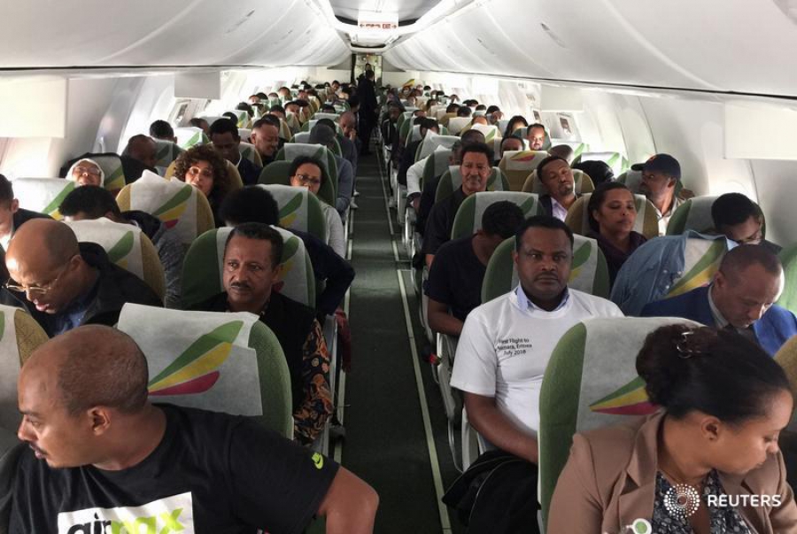 الخطوط الجوية الاثيوبية تطلق رحلاتها الأولى الى أسمرا