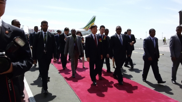 نائب الرئيس الصيني يصل أديس أبابا