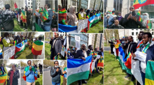 الإثيوبيون في بلجيكا يحتجون على قرارات HR6600 و  S3199