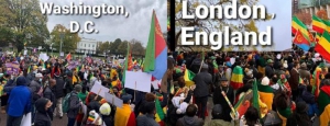 الإثيوبيون ينظمون مظاهرات في 27 مدينة رئيسية في جميع أنحاء العالم