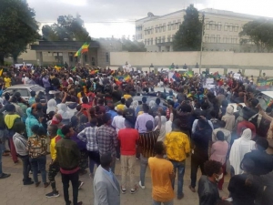 متظاهرون ينددون ويحثون بعض الحكومات الغربية على إعادة النظر في سياساتها تجاه إثيوبيا