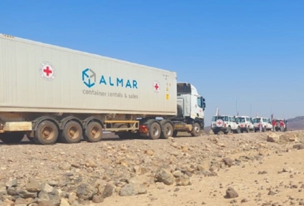 اللجنة الدولية للصليب الأحمر تكشف عن وصول أول ناقل من إمدادات المساعدات إلى ميكيلي