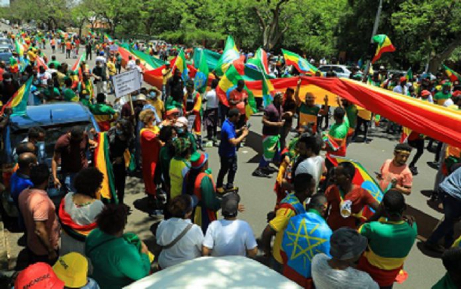 أصدقاء أثيوبيا في بريتوريا يحتجون ضد طموحات الاستعمار الغربي الجديد