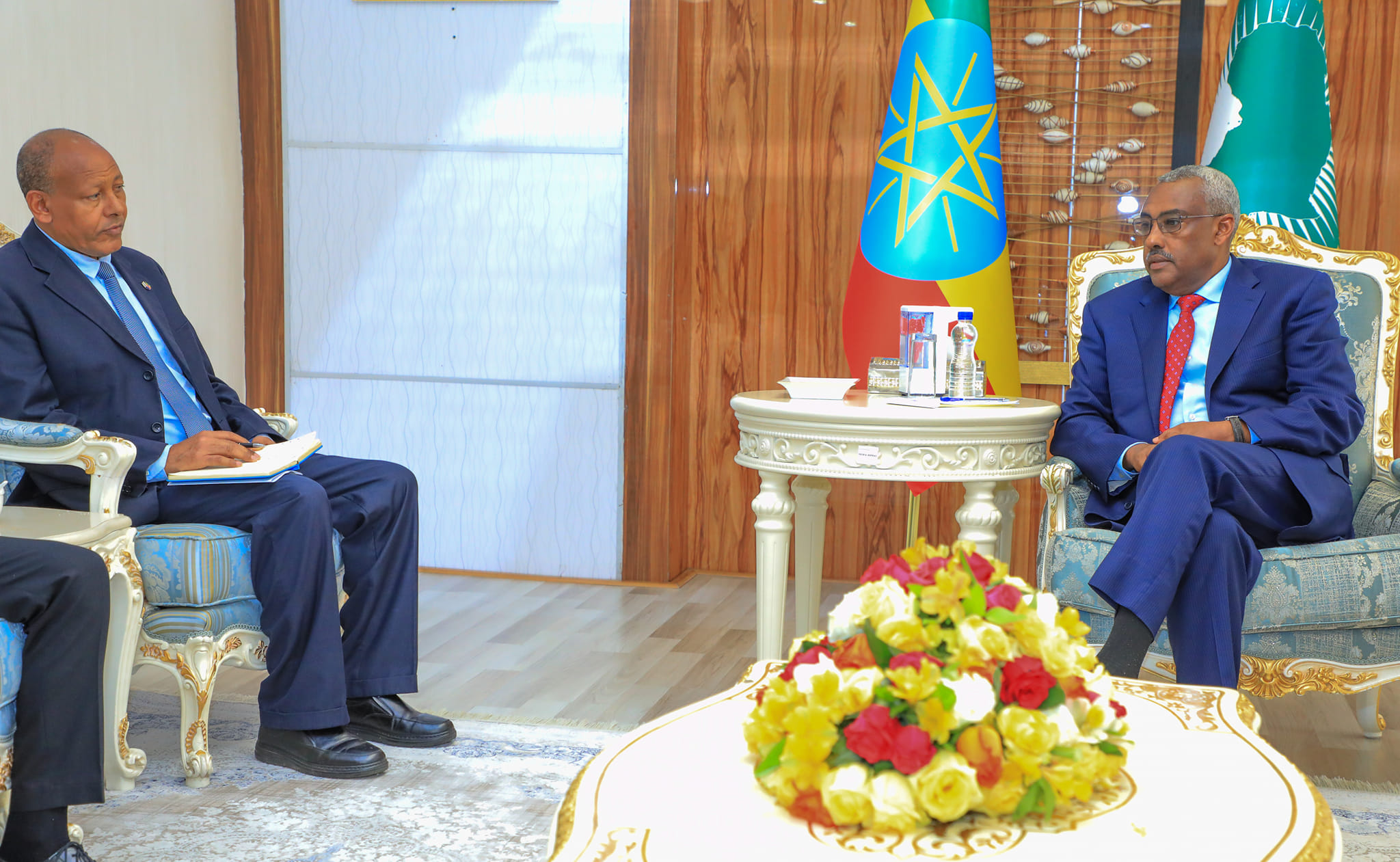 DPM & MF Demeke Confers with Israel Ambassador - ENA English - ENA