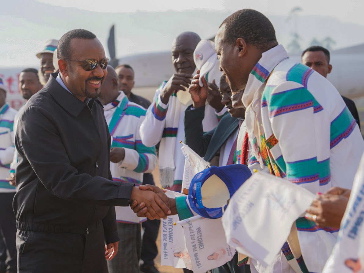 Prime Minister Abiy, First Lady Zinash Arrive in South Ethiopia Region