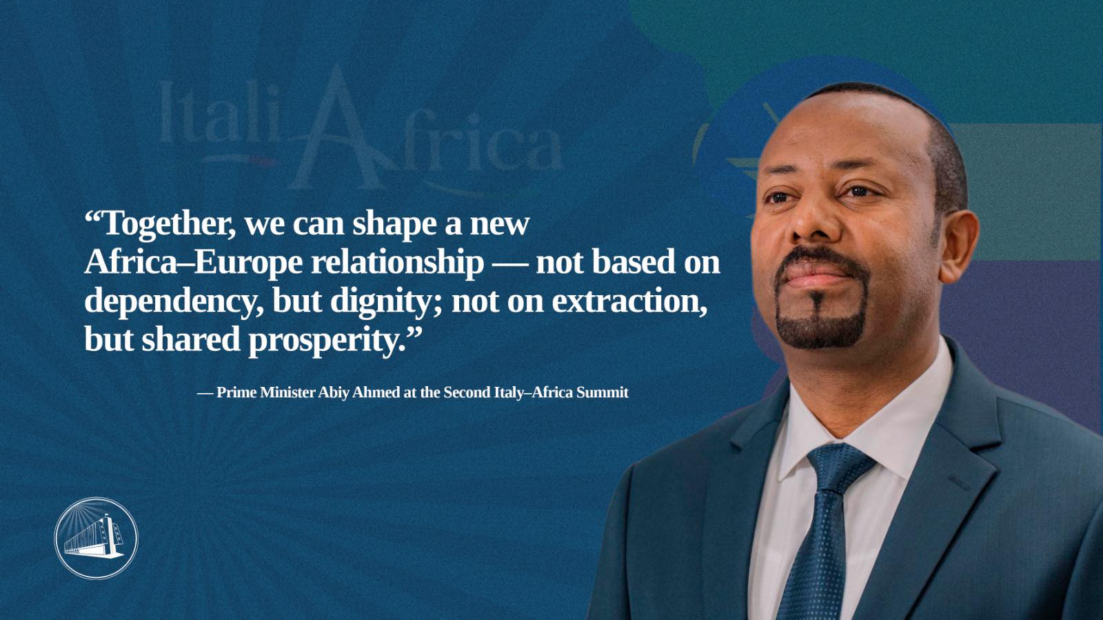 PM Abiy Calls for Bold Africa–Europe Partnership at Second Italy–Africa Summit