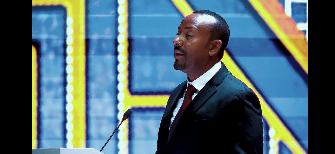 Prime Minister Abiy Ahmed addressed guests during dinner program hosted for India PM Narendra Modi.