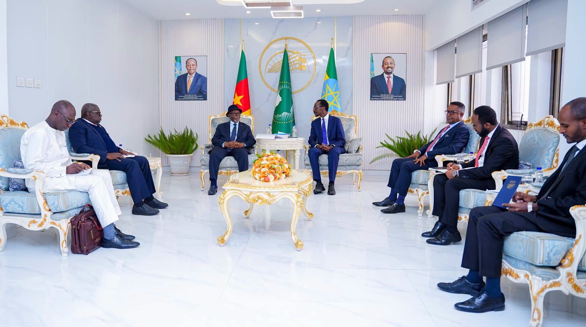 Foreign Minister Gedion Holds Talks with Cameroonian Counterpart - ENA ...