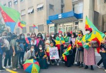 Diaspora in Milan Hold Rally in Support of the Government of Ethiopia