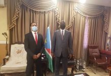 Ethiopian Ambassador Confers with South Sudan Vice President
