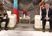 ENDF Chief of Staff Confers With UK Ambassador to Ethiopia