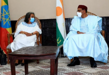Pres. Sahlework Briefs Niger’s Pres. Mohamed Bazum on Current Situation in Ethiopia