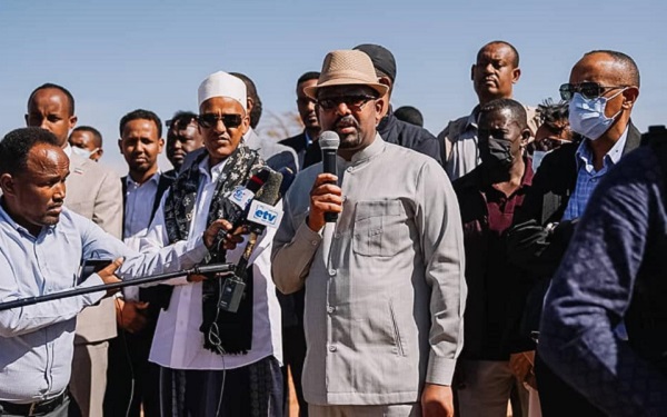 PM Abiy Visits Kebribeyah One of Drought Affected Areas in Somali Region