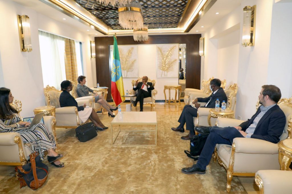 State Minister Eyob Confers with UN Assistant Secretary-General & SUN Movement Coordinator
