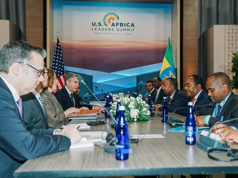 PM Abiy Discusses with US Secretary of State Blinken, US National Security Advisor