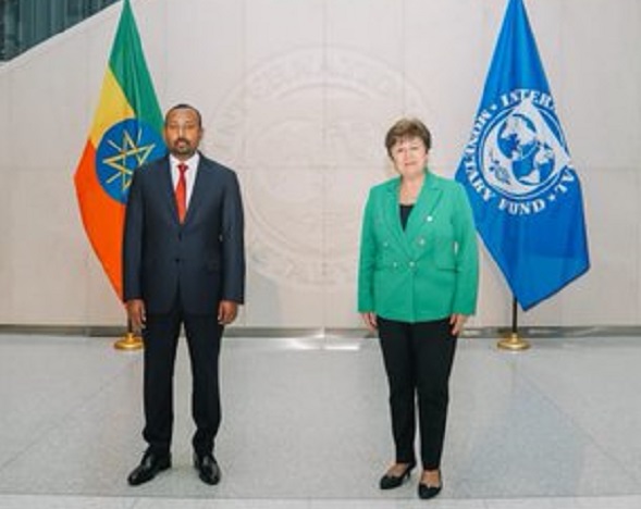 PM Abiy Ahmed Discuses with Managing Director of IMF