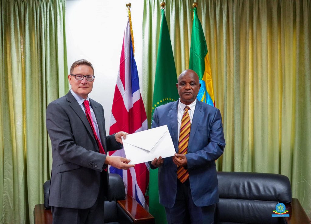 UK Would continue to be one of Leading Countries Supporting Ethiopia’s Dev’t Efforts, Ambassador Darren Says